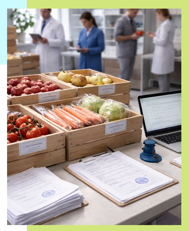 Сертификация овощей и фруктов в Серове от 8672 р. | Алешин-Срв