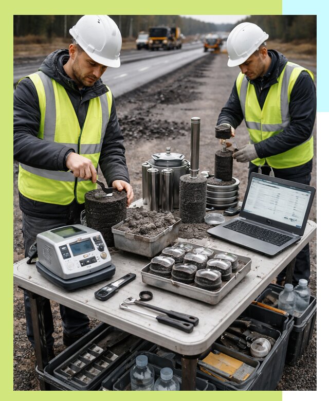 Сертификация асфальта: испытания и подтверждение в Серове