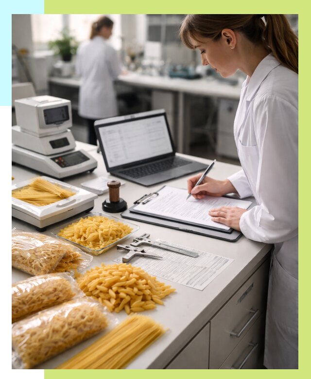 Сертификация макаронных изделий в Серове от 15303 р. | Алешин-Срв