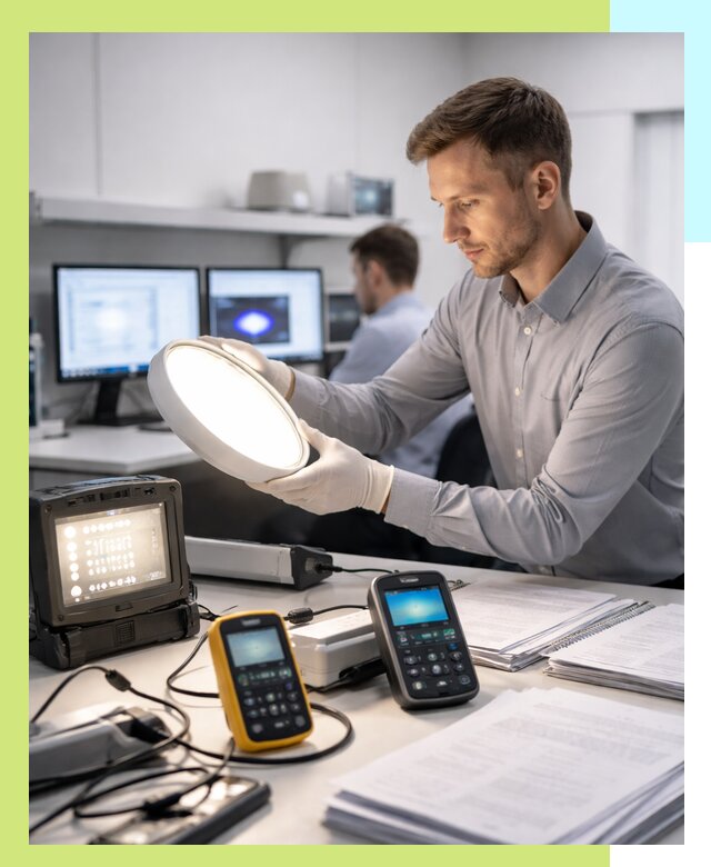 Сертификация светильников в Серове: испытания и оформление