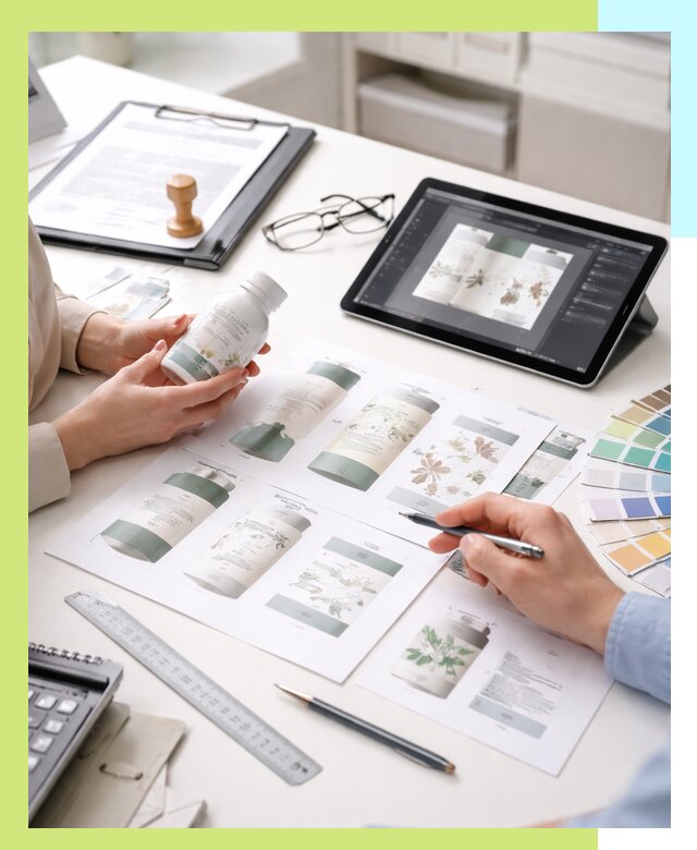 Профессиональная разработка дизайна и текста этикетки продукции в Серове