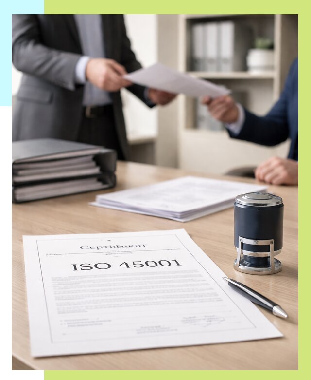 Сертификат ISO 45001 в Серове под ключ от 45909 р. | Алешин-Срв